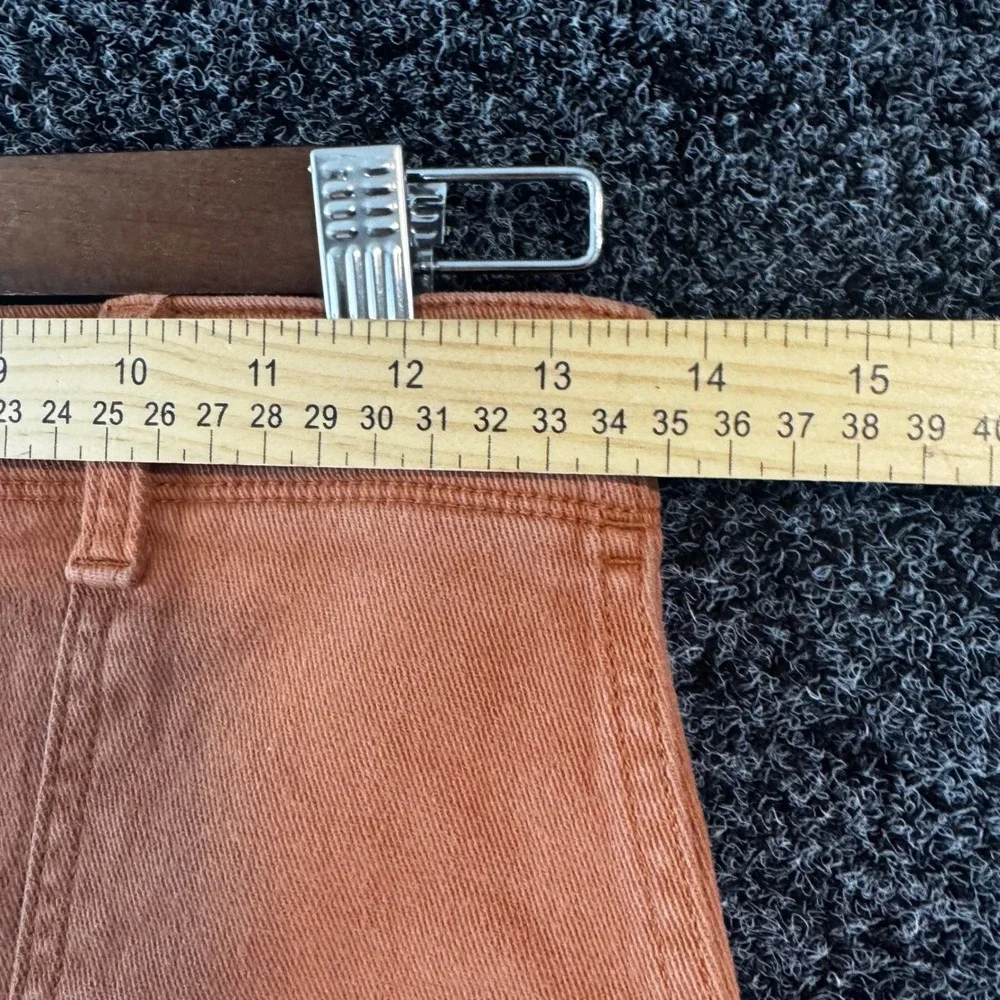 Gap High Rise Carpenter Utility Pants Burnt Orange Straight Leg Size 4